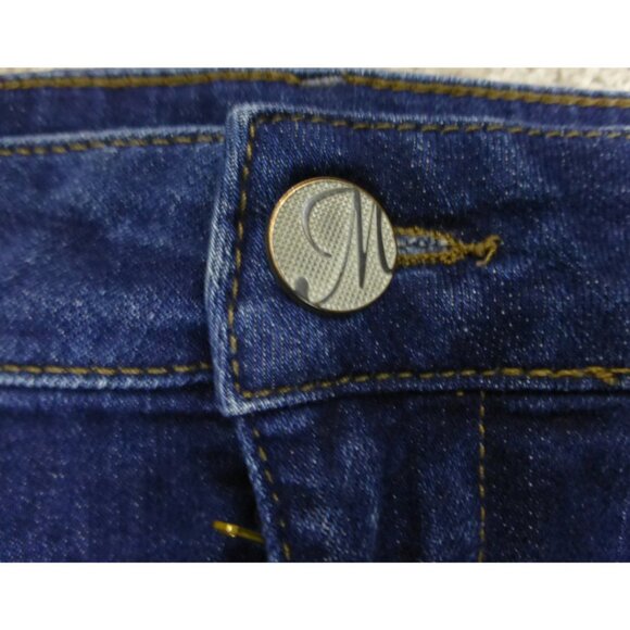 Mavi Jeans Mini Blue Denim Skirt Intentionally Distressed Hem - Picture 8 of 11